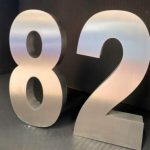 Kit 3 Números Residencial De 20cm Em Aço Inox 430 Escovado - Imagem 6