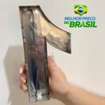 Número residencial Escovado 10cm de 0 a 9 3D Inox 430 - Imagem 6